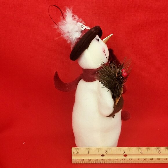 ATM Snowman Plush Ornament Christmas Decor - Picture 9 of 11